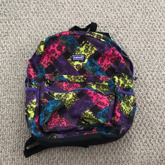 colorful flower backpack